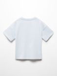 Mango Kids' Turtle Print T-Shirt, Light Pastel Blue
