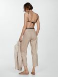 Mango Brunoli Linen Straight Trousers