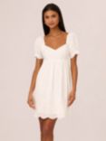 Adrianna By Adrianna Papell Eyelet Cotton Mini Dress, Ivory