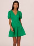 Adrianna By Adrianna Papell Stretch Cotton Mini Dress, Green