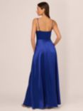 Adrianna Papell Liquid Satin Maxi Dress, Royal Sapphire
