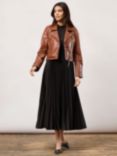 Closet London Simple Leather Biker Jacket