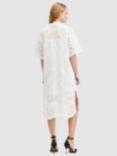 AllSaints Meria Broderie Midi Shirt Dress, Optic White