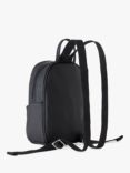Benetton Kids' Logo Leatherette Backpack, Black
