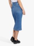 Current/Elliott The Insignia Denim Midi Skirt, Dunes