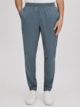 Reiss Rival Straight Fit Technical Trousers, Steel Blue