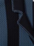 Reiss Naxos Knitted Stripe Shirt, Navy/Blue