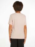 Calvin Klein Kids' Badge Logo T-Shirt, Sepia Rose