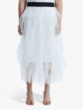 James Lakeland Organza Ruffled Skirt, White