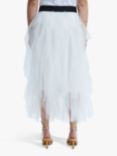 James Lakeland Organza Ruffled Skirt, White