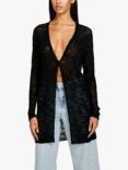 SISLEY Crepe Yarn Long Cardigan