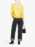 SISLEY Boat Neck Jumper, Yellow