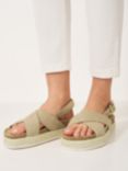 Crew Clothing Sadie Crossover Espadrilles, Neutral