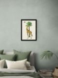 EAST END PRINTS Natural History Museum 'Giraffe & Bird' Framed Print