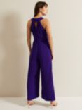 Phase Eight Giorgia Crossover Neck Jumpsuit, Violet