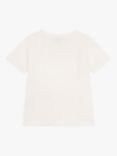 Petit Bateau Kids' Abstract Logo Print Jersey T-Shirt, Marshmallow