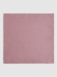Reiss Liam Polka Dot Silk Pocket Square, Pink