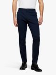 SISLEY Stretch Cotton Drill Chino Trousers, Navy