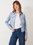 Crew Clothing Denim Western Jacket, Light Blue