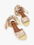 Kurt Geiger London Peirra Scarf Detail Embellished Sandals, Cream/Multi