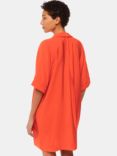 Whistles Melanie Oversized Mini Dress, Red