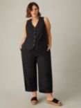 Live Unlimited Curve Wide Leg Linen Blend Trousers