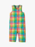 Frugi Baby Jesse Organic Cotton Gingham Seersucker Dungarees, Summertime