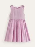 Boden Kids' Appliqué Back Dress, Sugared Pink Flower