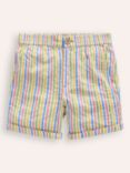 Mini Boden Kids' Stripe Smart Roll-Up Shorts, Multi