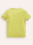 Mini Boden Kids' Turtles Applique T-Shirt, Yellow