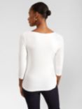 Hobbs Sonya Jersey Top, Ivory