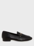 Hobbs Raegan Metal Bar Trim Leather Loafers, Black