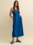 Nobody's Child Zainub Organic Cotton Pinnie Midi Dress, Blue