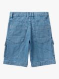 Benetton Kids' Denim Pocket Shorts, Blue
