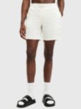 AllSaints Underground Logo Swim Shorts, Chalk White/Green