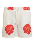 AllSaints Roze Swim Shorts, White/Multi