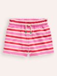 Mini Boden Kids' Ruffle Waist Sweat Shorts, Red/ Pink
