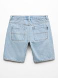 Mango Kids' Carpen Denim Bermuda Shorts, Open Blue