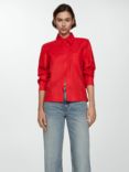 Mango Linen Shirt, Bright Red