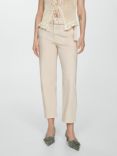Mango Sophie Trousers, Natural White
