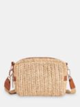 Whistles Bibi Straw Crossbody Bag, Neutral