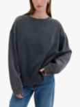 MY ESSENTIAL WARDROBE Diego Drop Shoulder Sweatshirt, Dark Grey