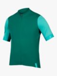 Endura Men's FS260 Short Sleeve Jersey, Emerald Green
