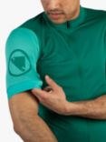 Endura Men's FS260 Short Sleeve Jersey, Emerald Green
