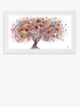John Lewis Sara Otter 'Tree Of Hearts' Framed Print, Pink/Multi