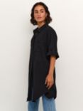 KAFFE Pauline Crinkle Cotton Shirt Dress