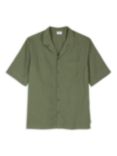 Chelsea Peers Linen Blend Short Sleeve Shirt, Khaki