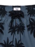 Chelsea Peers Midnight Palm Print Swim Shorts, Navy/Blue