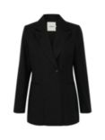 Soaked In Luxury Malia Fitted Single Breasted Blazer, Black