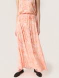Soaked In Luxury Zaya Elastic Waist Maxi Skirt, Apricot Dizzy